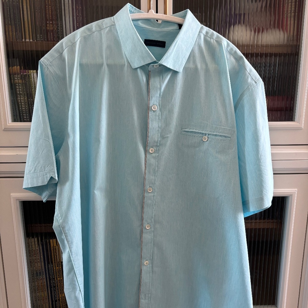 *MENS* Zachary Prell Short Sleeve Dress Shirt (XXL)